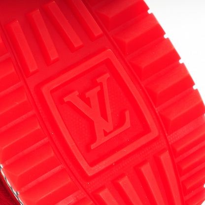 Louis Vuitton Epi Calfskin Textile Run Away Sneakers 37.5 Rouge 6 of 7