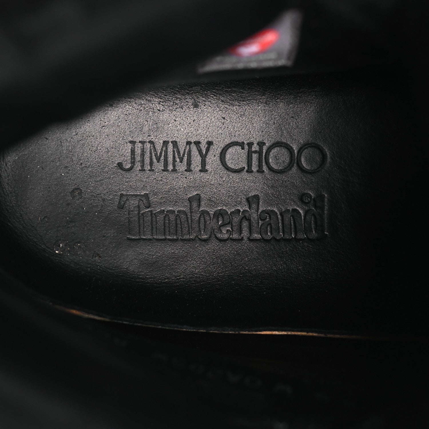 Jimmy Choo X TIMBERLAND Nubuck Glitter Womens Ankle Boots 38.5 Black Gunmetal 9 of 11