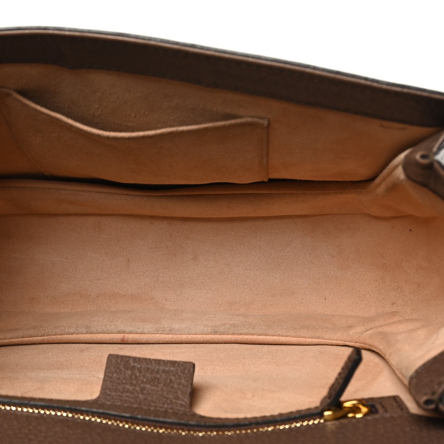 GG Supreme Monogram Web Small Ophidia Flap Messenger Bag Brown