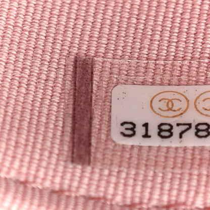 Chanel Caviar Quilted Mini Vanity Case With Chain Pink 8 of 9