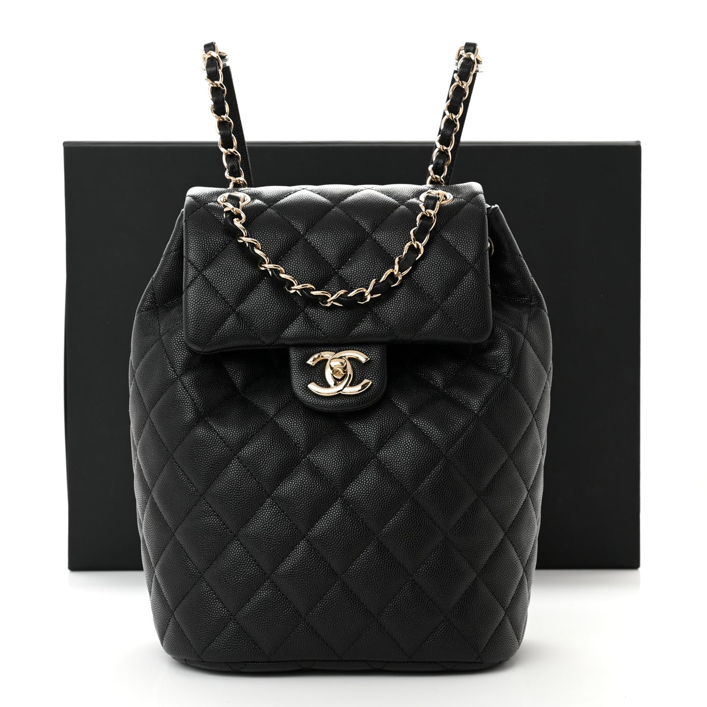 Caviar Quilted Urban Spirit Backpack Black