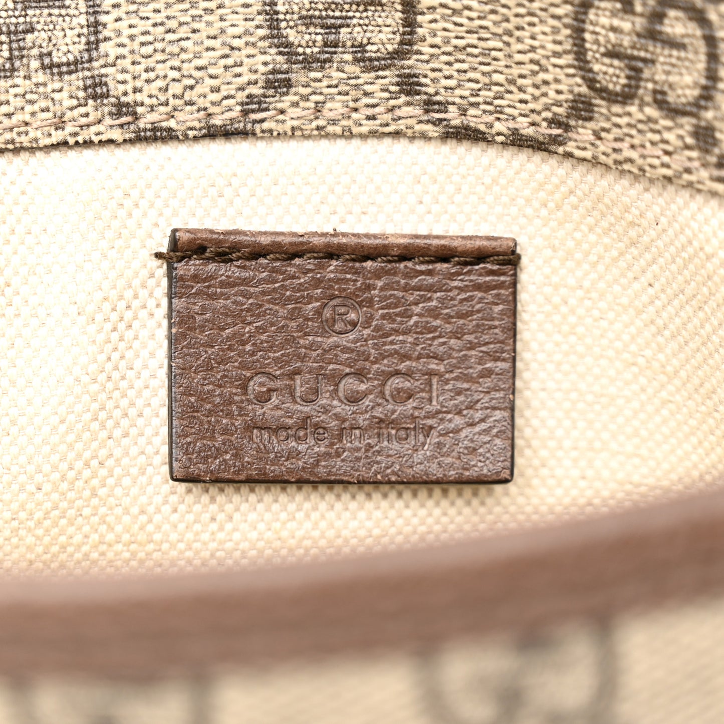 GG Supreme Monogram Neo Vintage Web Belt Bag Brown
