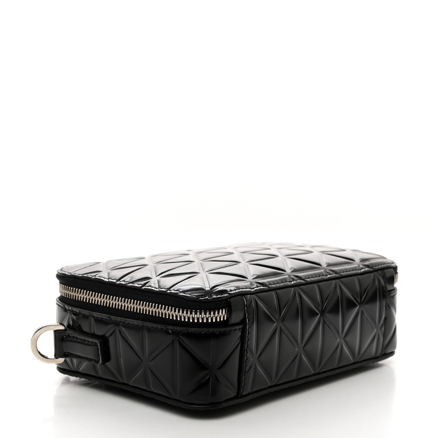 Prada Spazzolato Small Brique Crossbody Bag Black 4 of 10