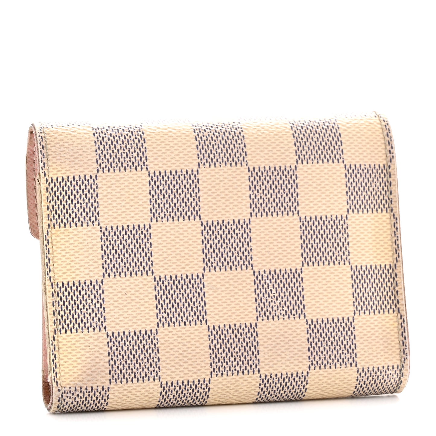 Damier Azur Victorine Wallet Rose Ballerine
