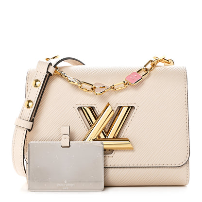 Louis Vuitton Epi Twist Bi-Color Chain Shoulder Bag PM Quartz White 1 of 7