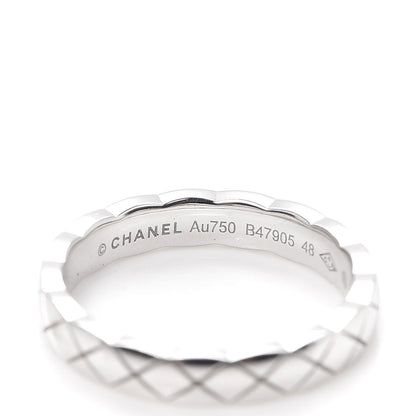 Chanel 18K White Gold Mini Coco Crush Ring 48 4.5 4 of 4