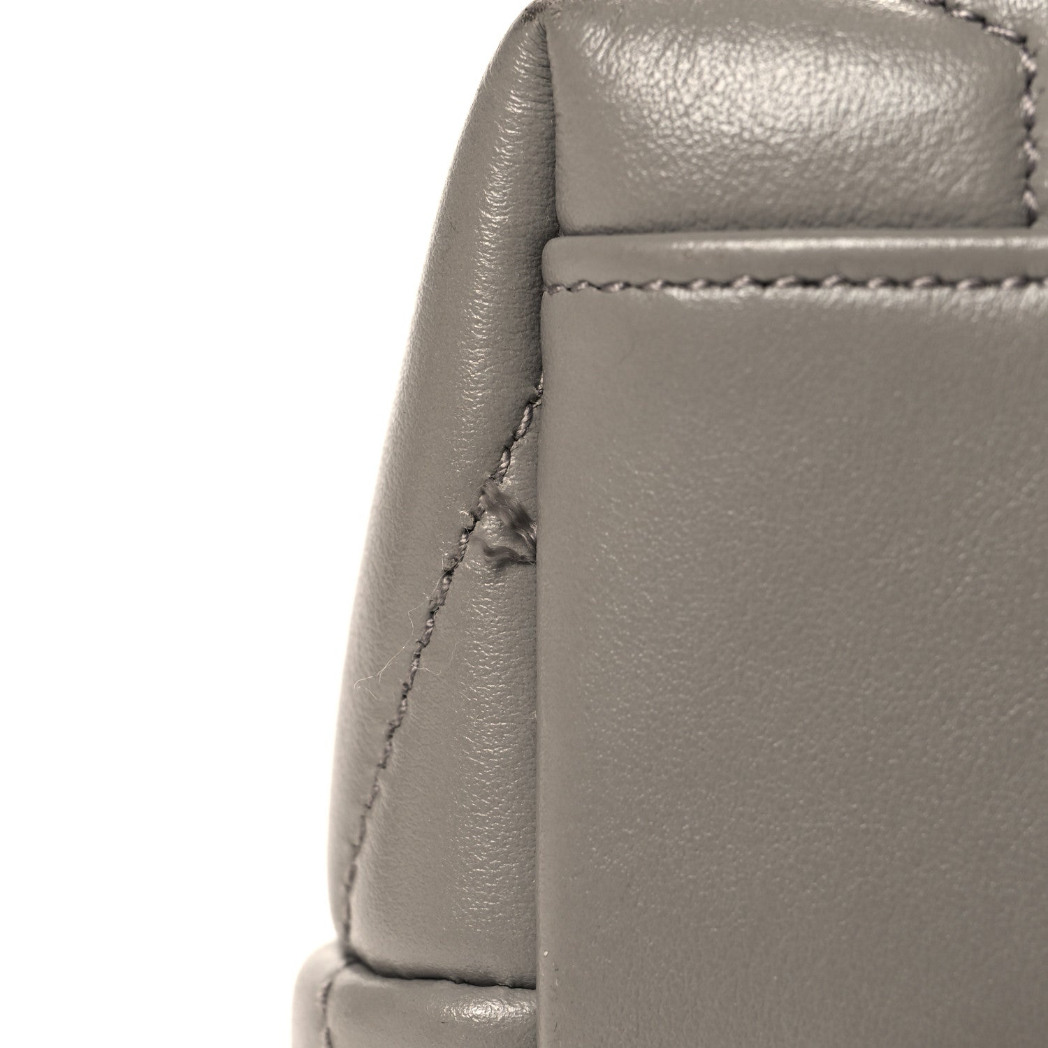 Saint Laurent Calfskin Y Quilted Monogram Medium Loulou Chain Satchel Oyster Grey 11 of 11