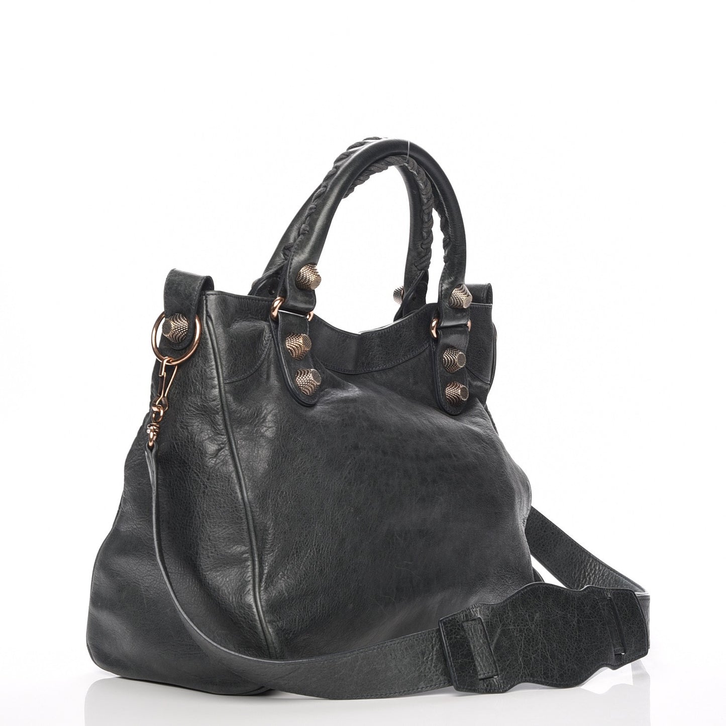 Agneau Giant 21 Rose Gold Hardware Velo Anthracite