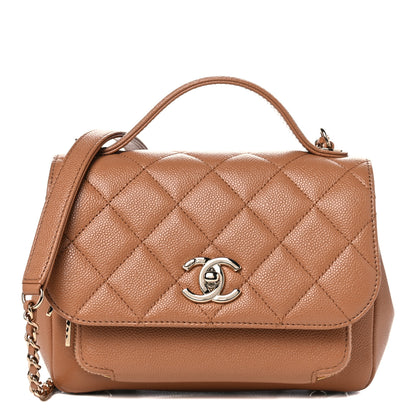 Chanel Caviar Quilted Small Business Affinity Flap Camel 1 of 9