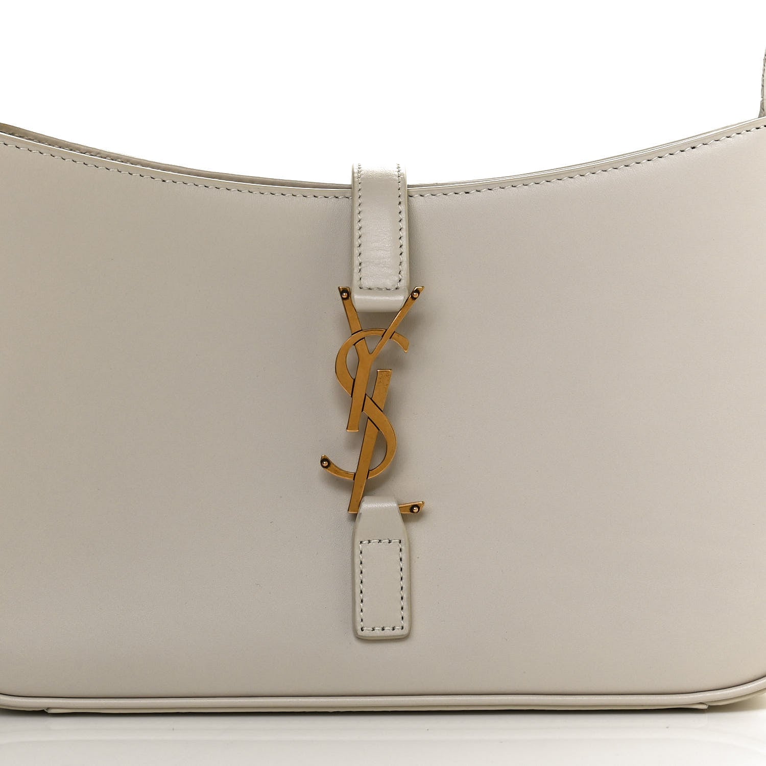 Saint Laurent Smooth Calfskin Le 5 A 7 Hobo Blanc Vintage 8 of 12