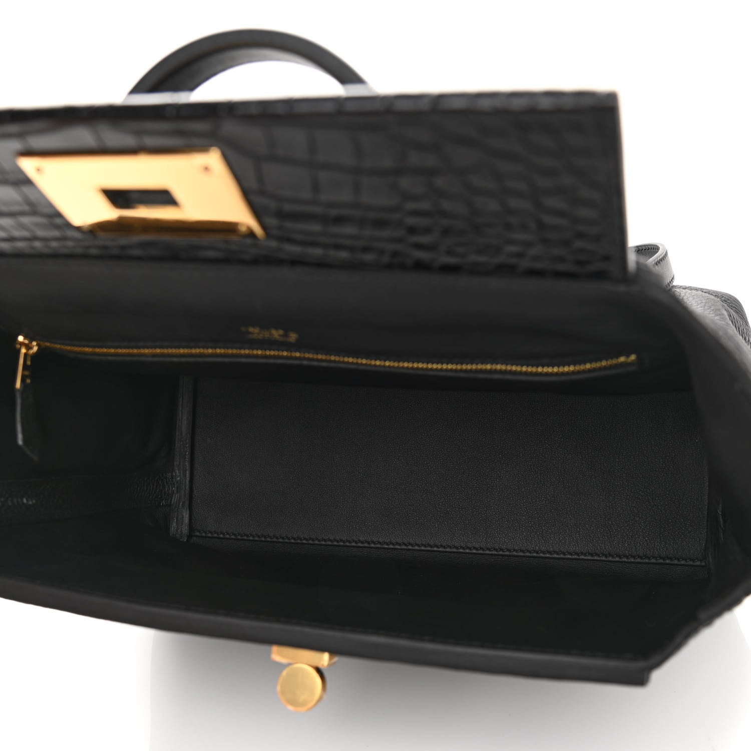 Hermes Togo Matte Alligator Swift Touch 24/24 29 Black 5 of 13