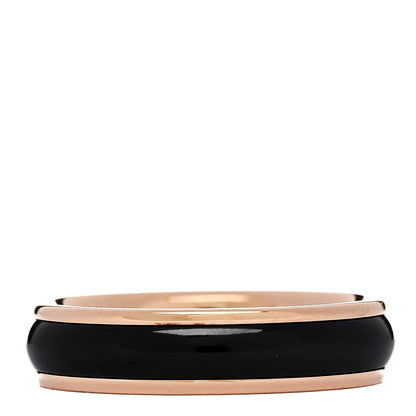 Tiffany 18K Rose Gold Titanium Classic Wedding Band Ring 49 5 Black 1 of 5