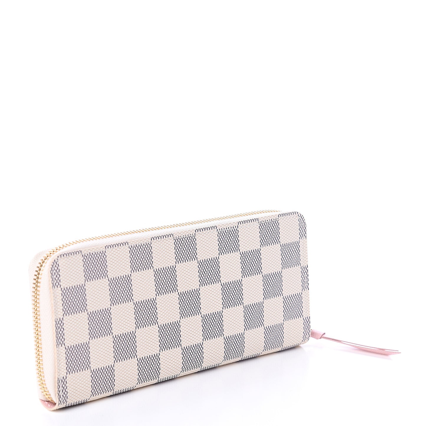 Damier Azur Clemence Wallet Rose Ballerine