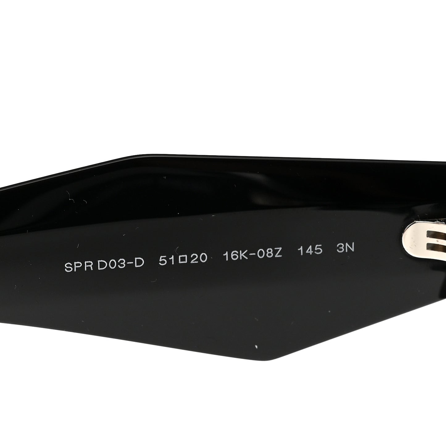 Acetate Symbole Sunglasses SPR D03 Black