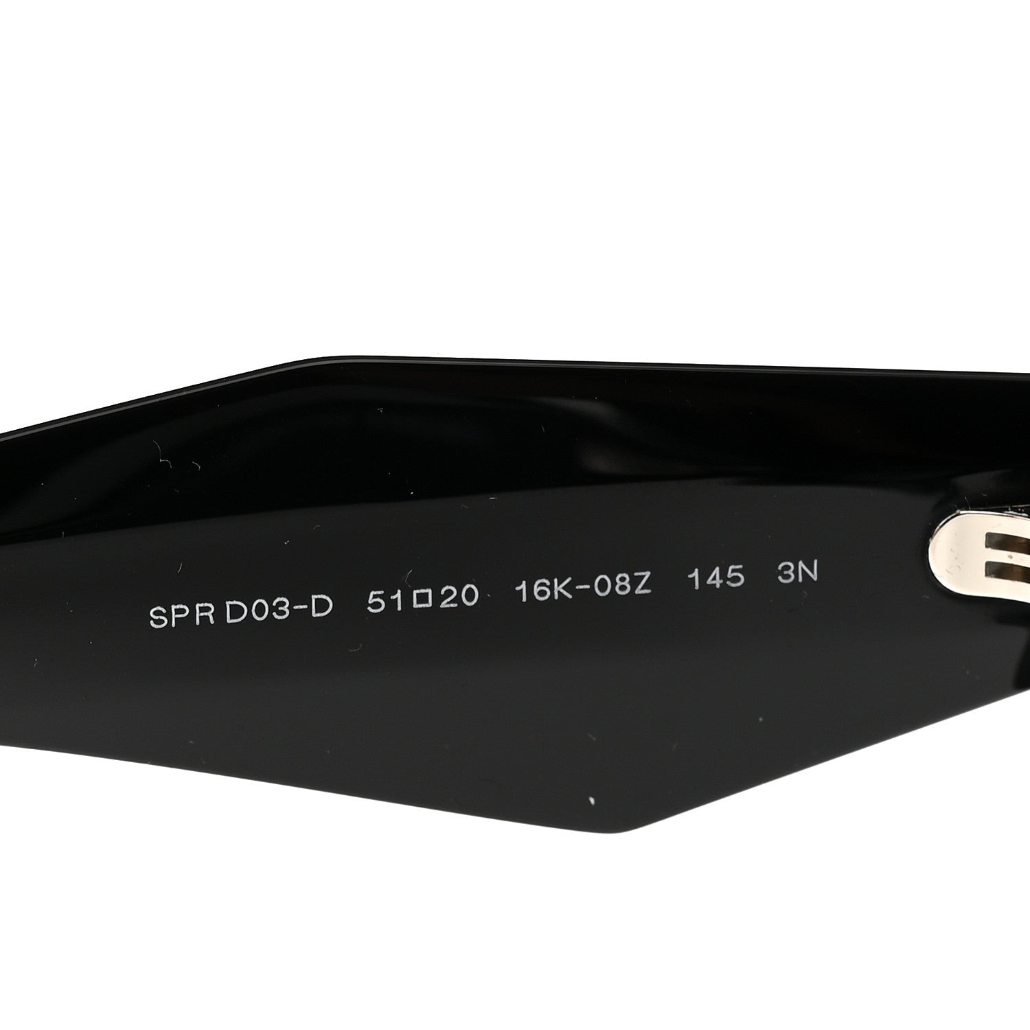 Prada Acetate Symbole Sunglasses SPR D03 Black 7 of 9