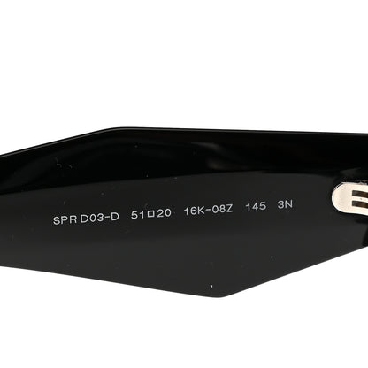 Prada Acetate Symbole Sunglasses SPR D03 Black 7 of 9