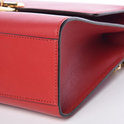 Gucci Moon Calfskin Medium Padlock Shoulder Bag Hibiscus Red 11 of 11