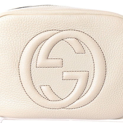 Gucci Pebbled Calfskin Small Soho Disco Bag Off White 10 of 10