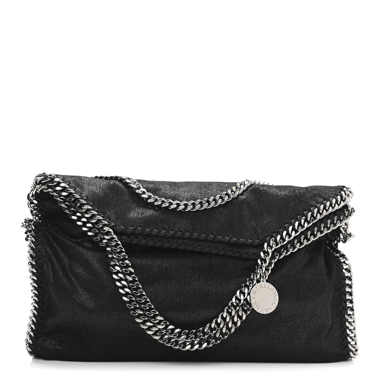 Stella McCartney Shaggy Deer Falabella Fold Over Tote Black 1 of 10
