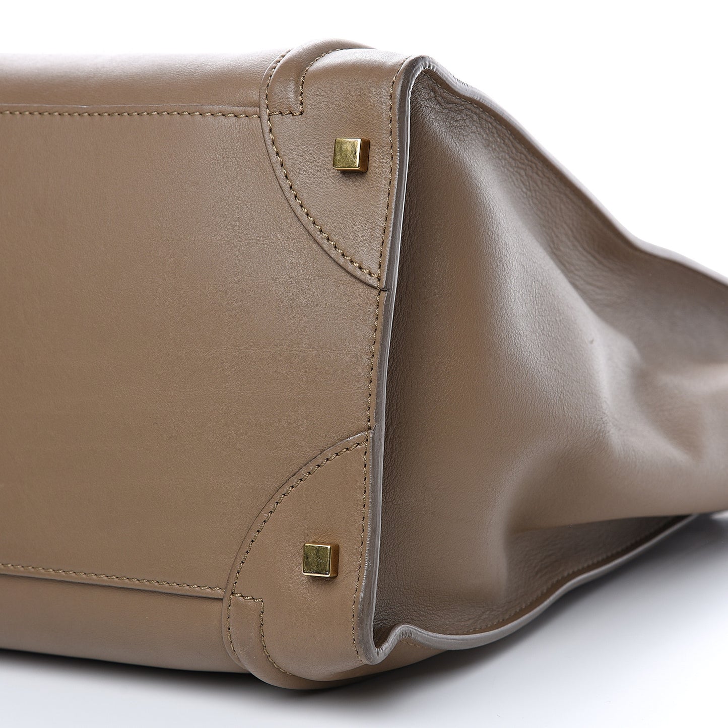 Smooth Calfskin Large Luggage Camel