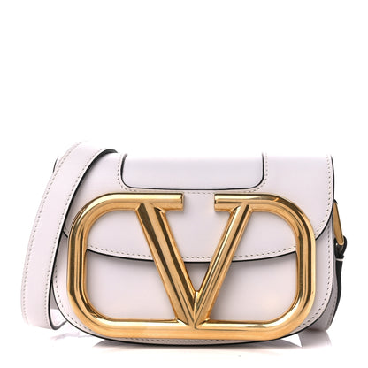 Valentino Garavani Calfskin Small Supervee Crossbody Bag Optic White 1 of 10
