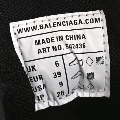 Balenciaga Mesh Nubuck Effect Fabric LED Womens Track Sneakers 39 Black 8 of 9