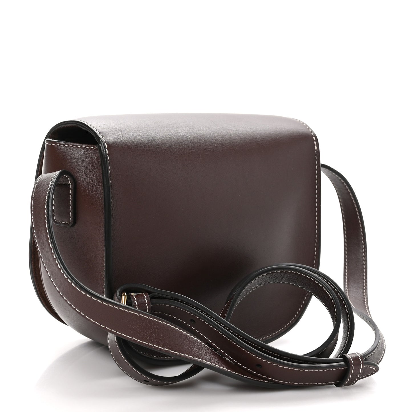 Smooth Calfskin Cuir Triomphe Folco Crossbody Bag Chestnut