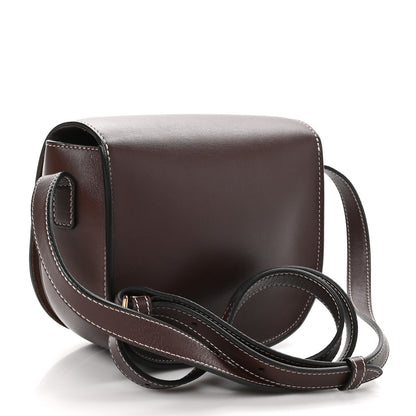 Celine Smooth Calfskin Cuir Triomphe Folco Crossbody Bag Chestnut 3 of 10