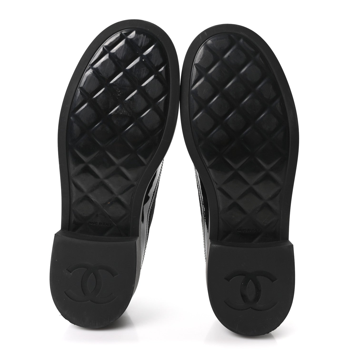 Chanel Nylon Suede Patent Calfskin CC Captoe Lace Up Oxfords 39.5 Black 6 of 10