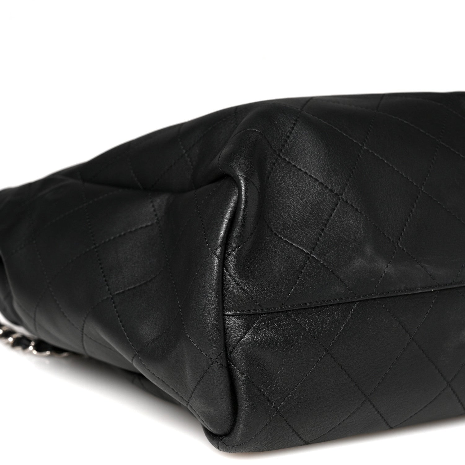 Chanel Calfskin Stitched Large Lady Coco Shopping Tote Black 9 of 10