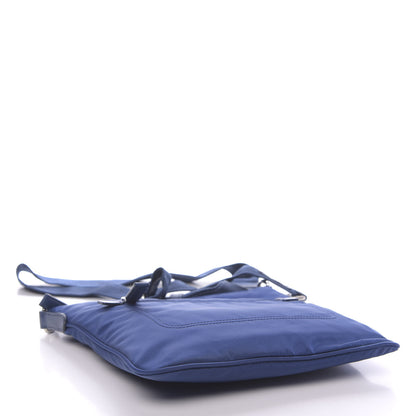 Prada Tessuto Nylon Saffiano Flat Messenger Bag Royal 4 of 10