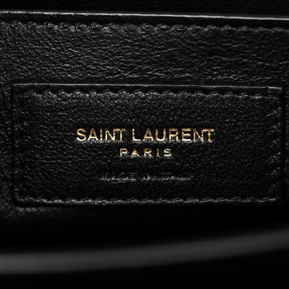 Saint Laurent Grain de Poudre Medium Classic Monogram Cassandra Top Handle Black 6 of 10