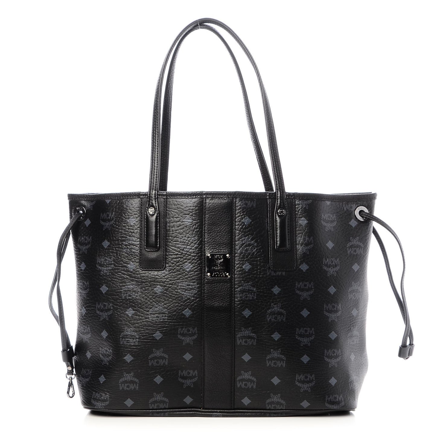 Visetos Medium Liz Reversible Shopper Tote Black