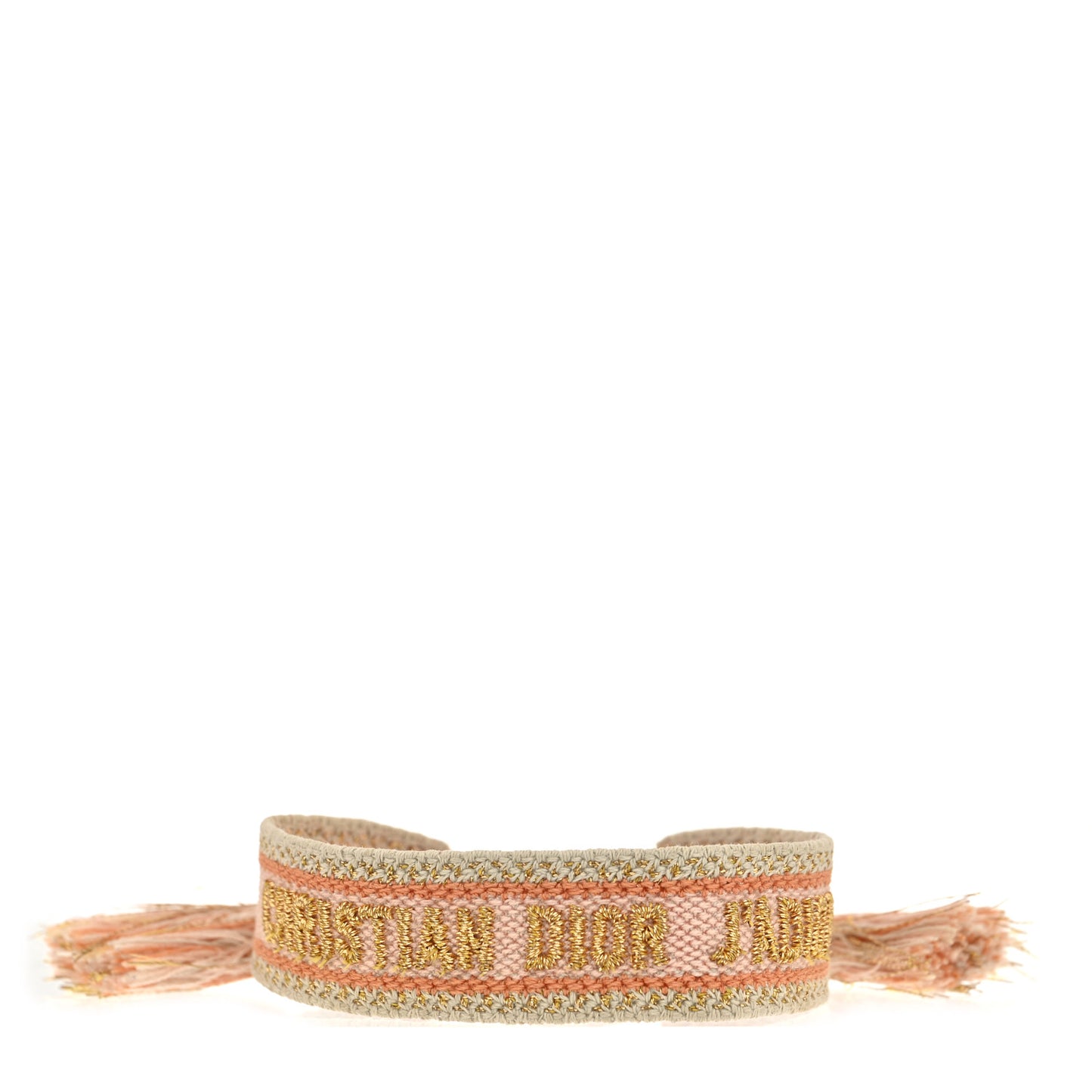 Woven Cotton J'Adior Friendship Bracelet Nude Multicolor