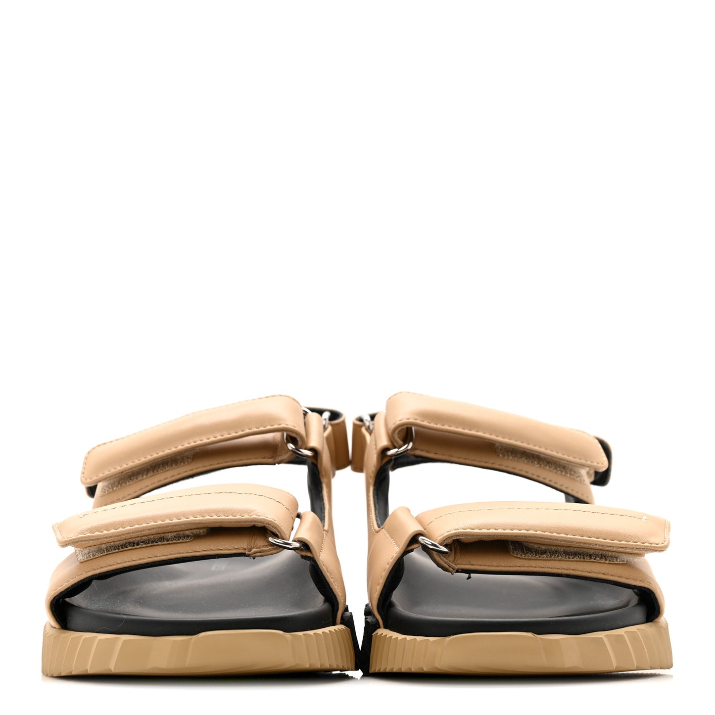 Lambskin Junior Womens Sandals 37.5 Beige Albinos