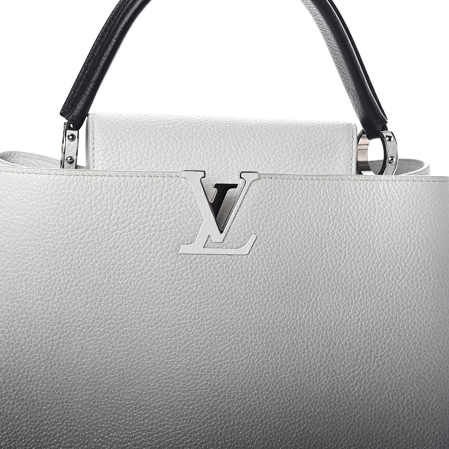 Taurillon Capucines MM Cloudy Black