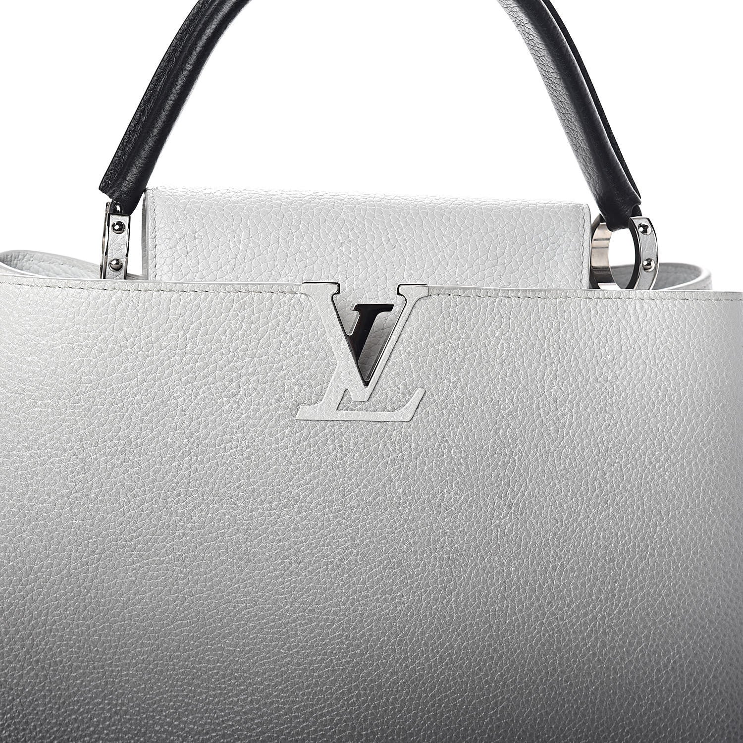 Louis Vuitton Taurillon Capucines MM Cloudy Black 7 of 10