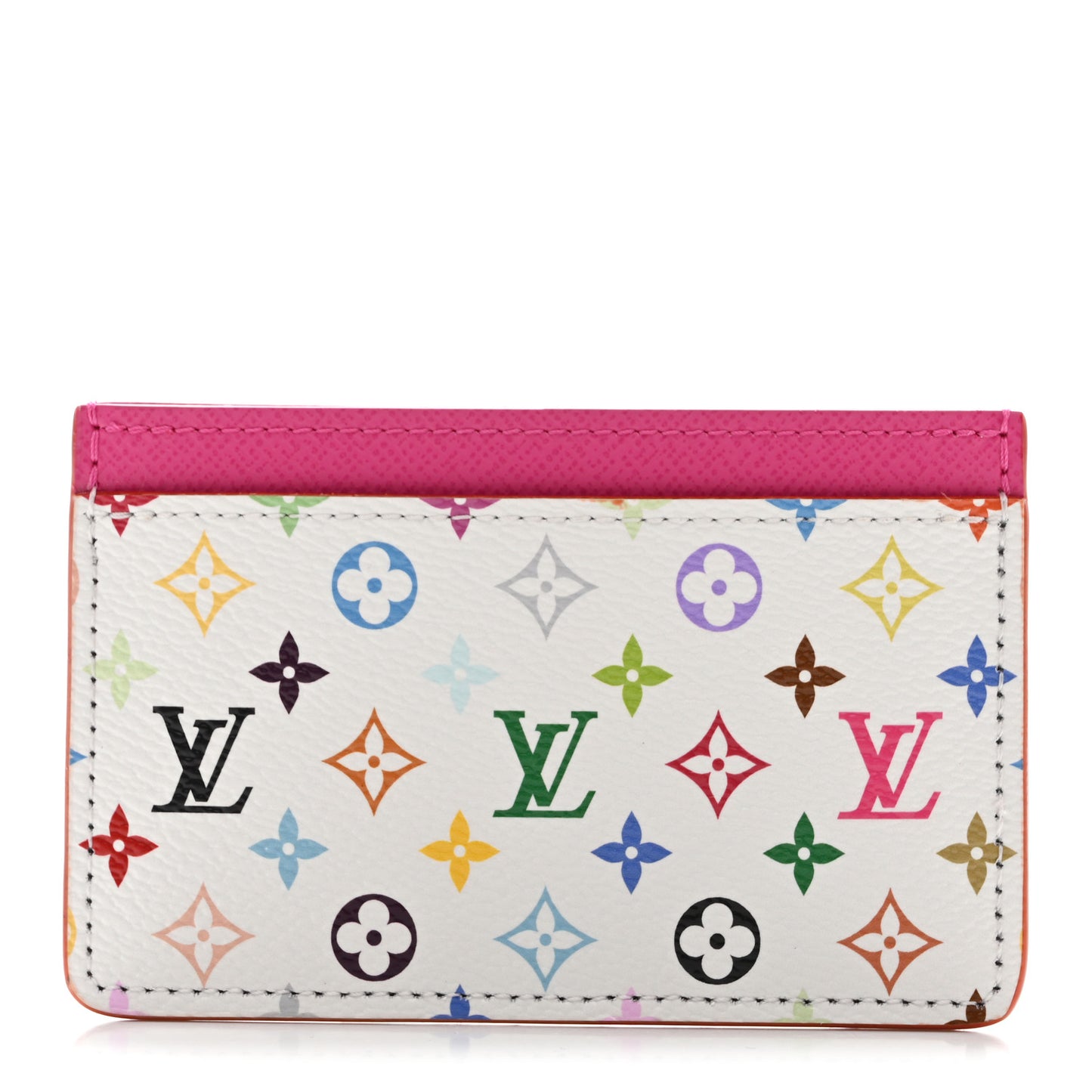 LV X TM Monogram Multicolor Card Holder Kawaii Pink