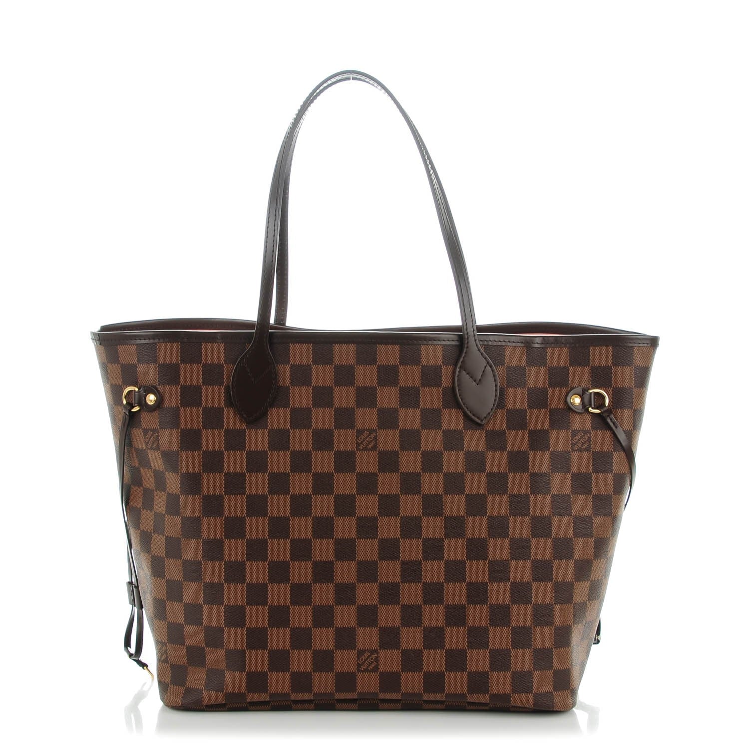 Louis Vuitton Damier Ebene Neo Neverfull MM Rose Ballerine 1 of 8