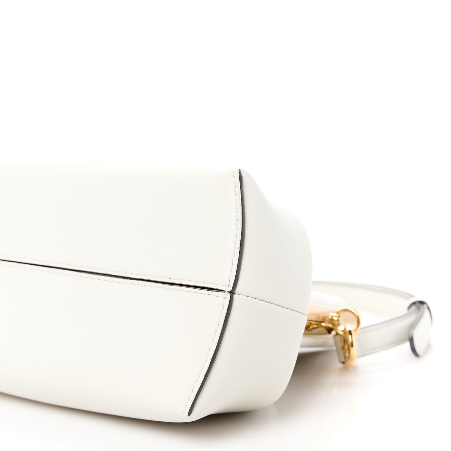 Shiny Nappa Midi Fendi First White