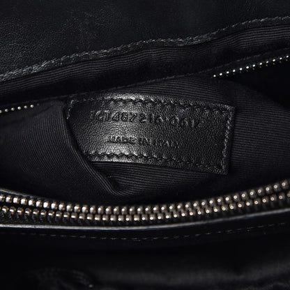 Saint Laurent Calfskin Y Quilted Monogram Medium Loulou Chain Satchel Black 7 of 12