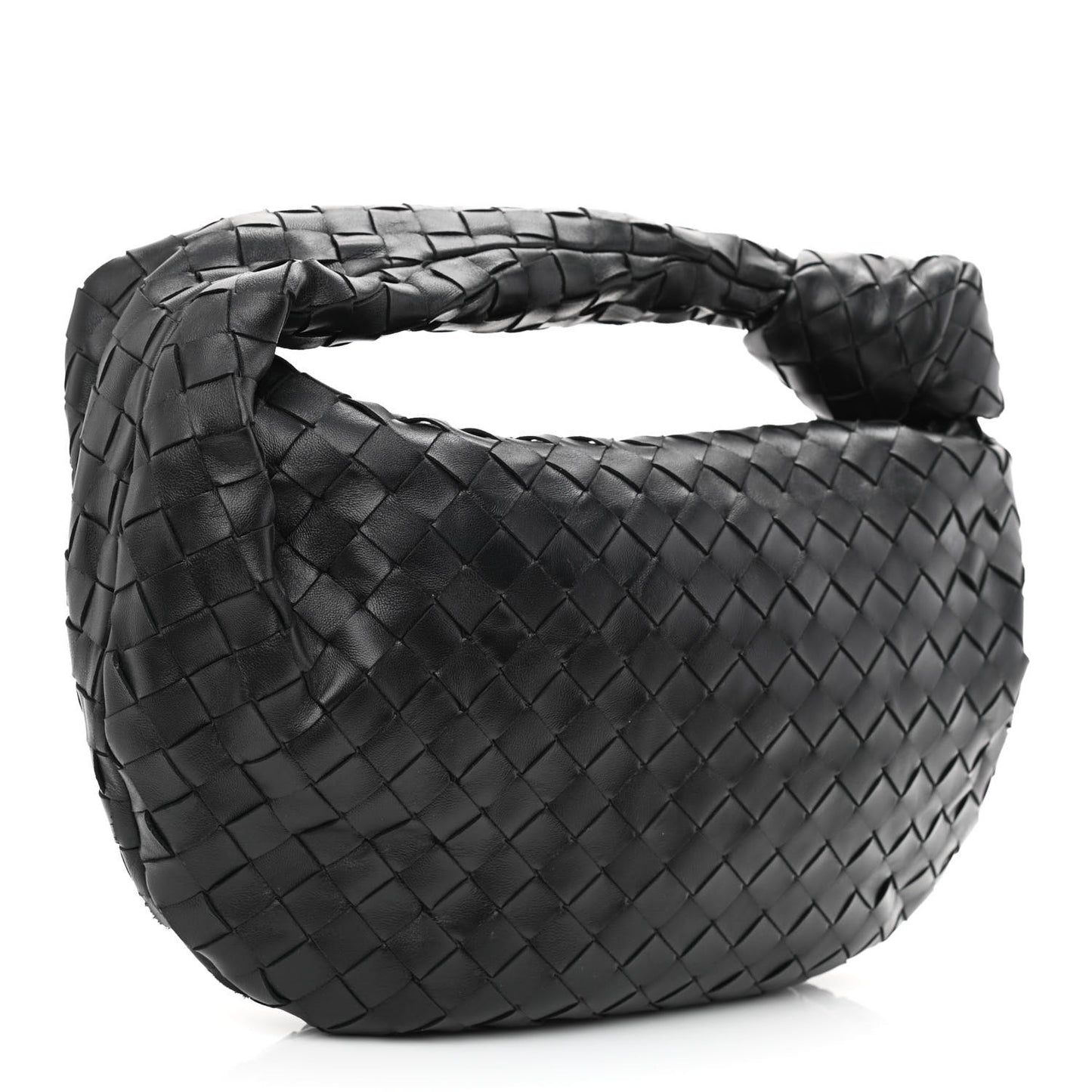 Nappa Intrecciato Teen Jodie Hobo Black