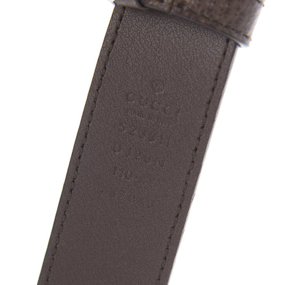 Gucci Pebbled Calfskin Logo Belt 110 44 Taupe 5 of 5