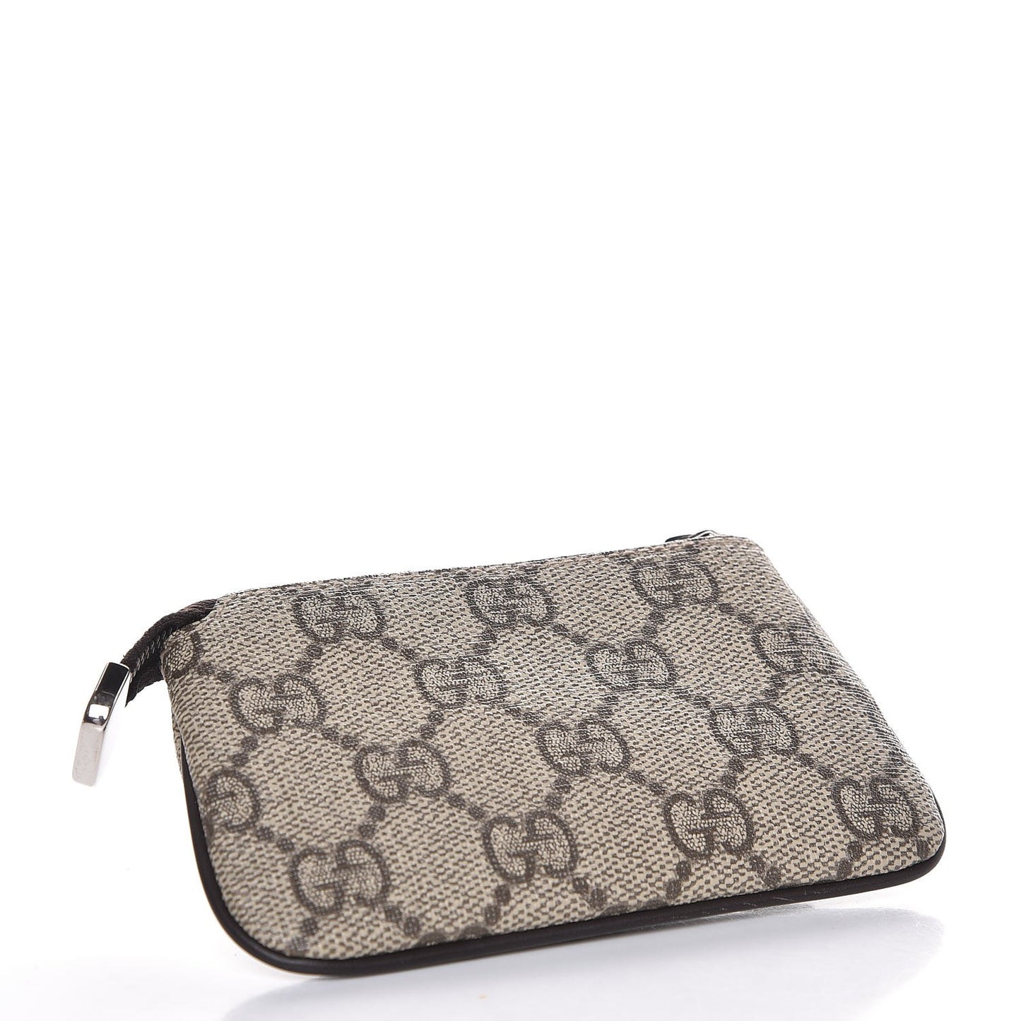 GG Supreme Monogram Selleria Key Case Beige Ebony Cocoa