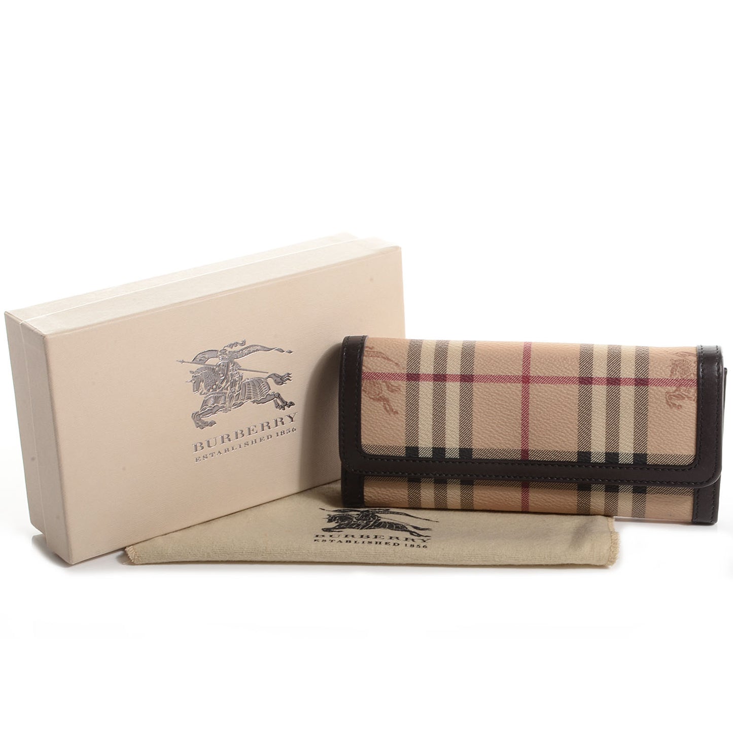 Haymarket Check Molly Continental Wallet Chocolate