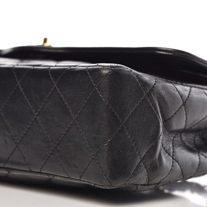 Chanel Lambskin Quilted Medium Double Flap Black 14 of 15