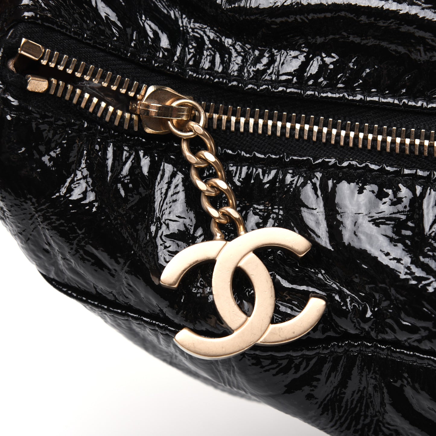 Vinyl Rock and Chain Bowler Black
