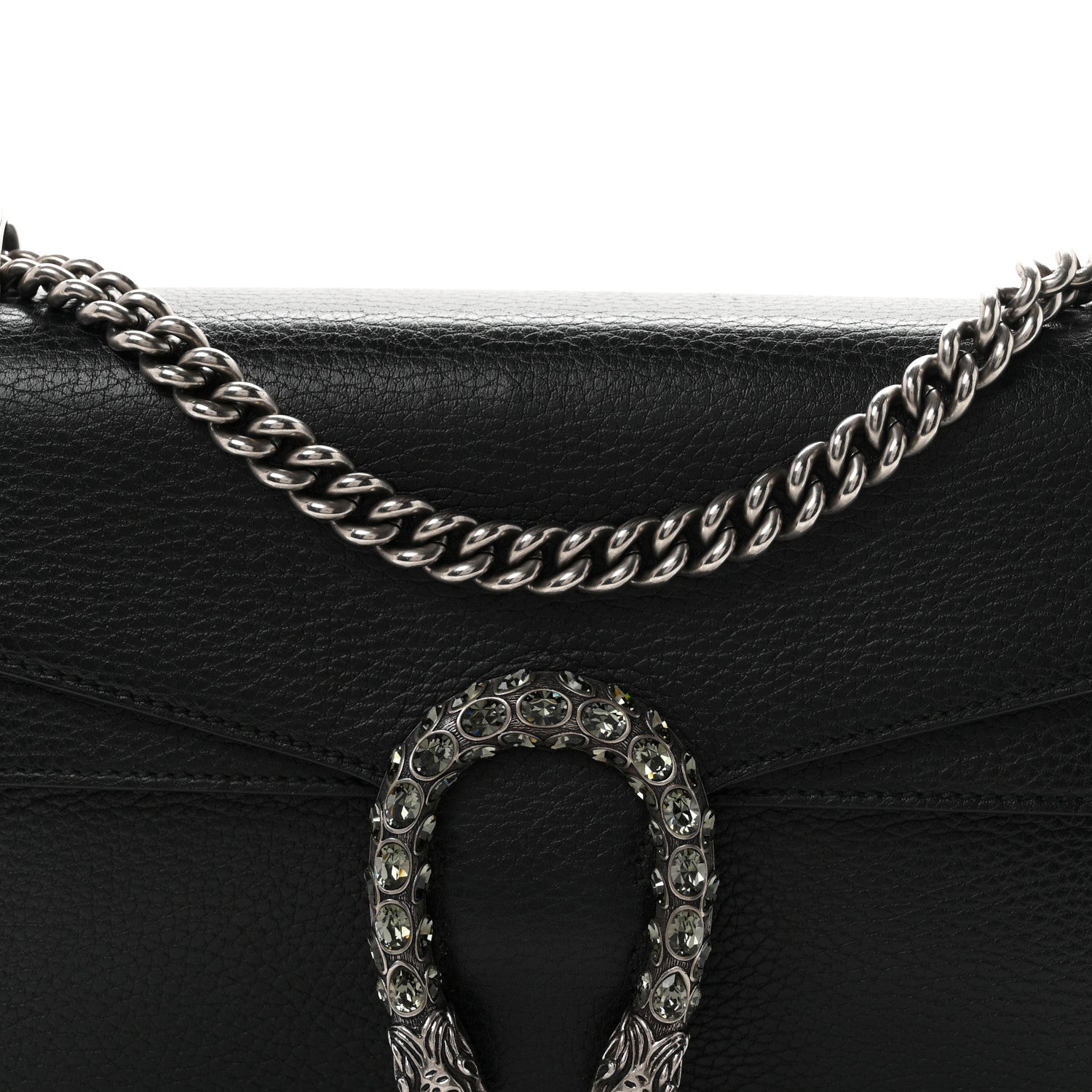 Gucci Pebbled Calfskin Small Dionysus Shoulder Bag Black 8 of 10
