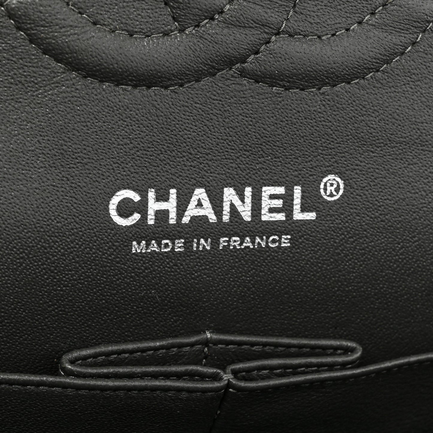 Caviar Quilted Medium Double Flap Dark Grey
