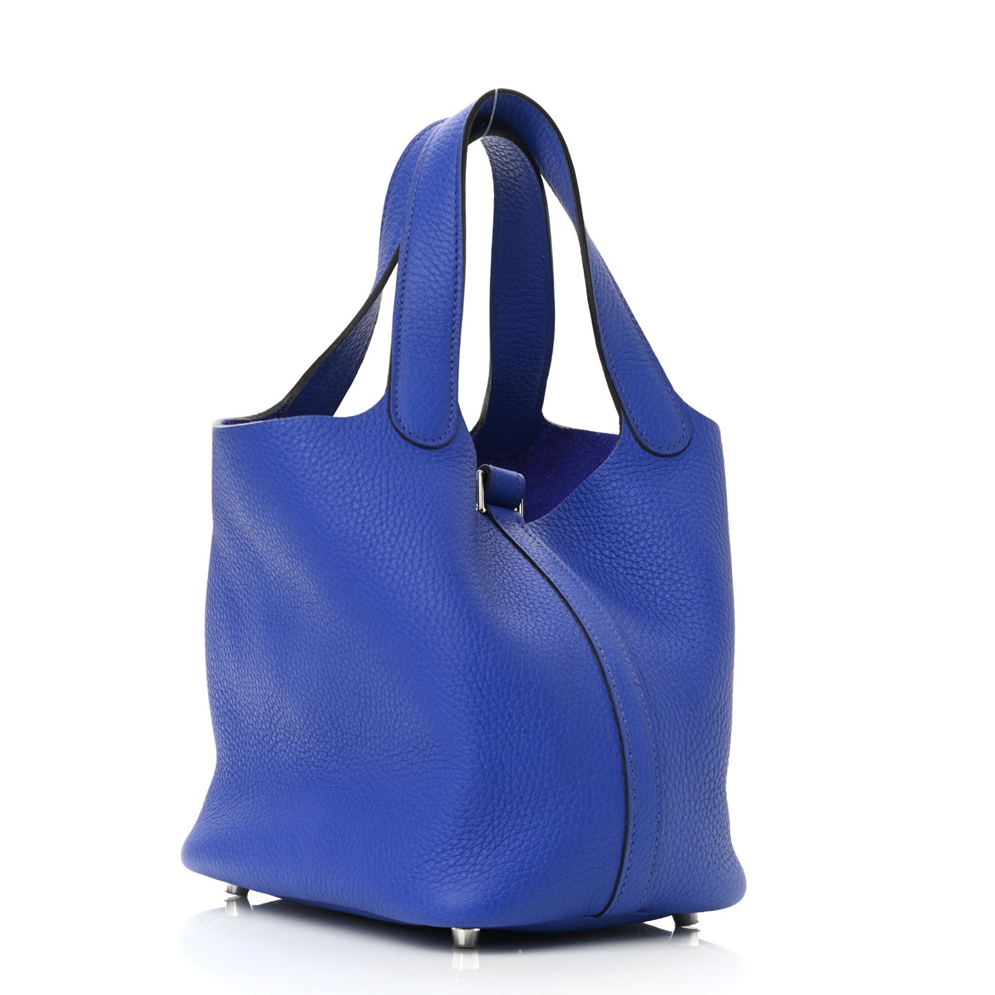 Taurillon Clemence Picotin Lock 18 PM Bleu Electrique